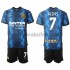 Camiseta de Fútbol Inter Milan Alexis Sanchez 7 Niño Casa 2021-2022 Manga Corta