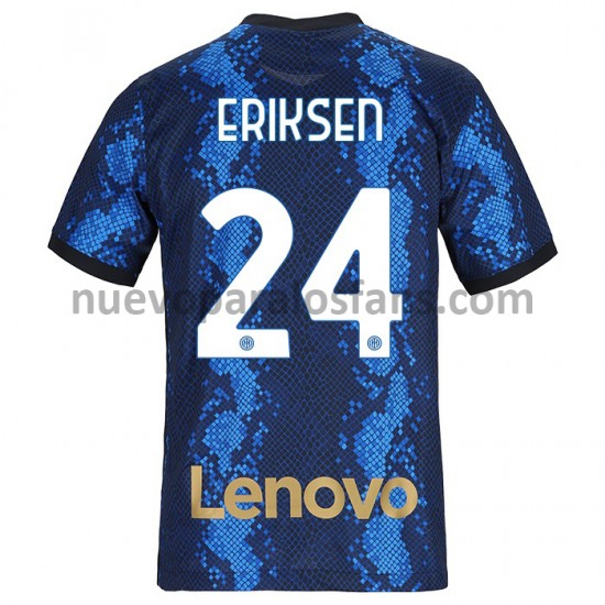 Camiseta de Fútbol Inter Milan Christian Eriksen 24 Casa 2021-2022 Manga Corta