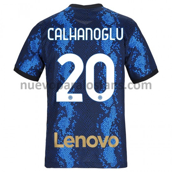 Camiseta de Fútbol Inter Milan Hakan Calhanoglu 20 Casa 2021-2022 Manga Corta