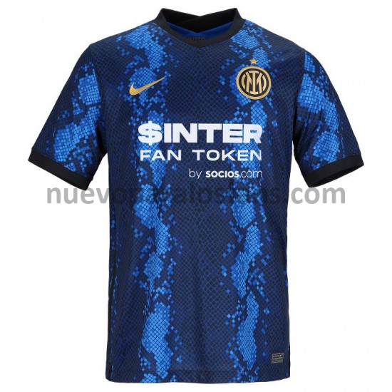 Camiseta de Fútbol Inter Milan Casa 2021-2022 Manga Corta