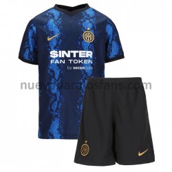 Camiseta de Fútbol Inter Milan Niño Casa 2021-2022 Manga Corta