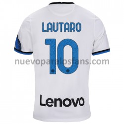 Camiseta de Fútbol Inter Milan Lautaro Martinez 10 Exterior 2021-2022 Manga Corta