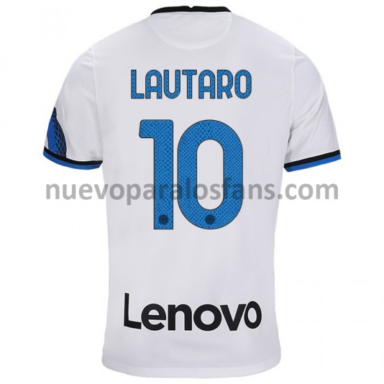 Camiseta de Fútbol Inter Milan Lautaro Martinez 10 Exterior 2021-2022 Manga Corta
