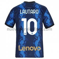 Camiseta de Fútbol Inter Milan Lautaro Martinez 10 Casa 2021-2022 Manga Corta