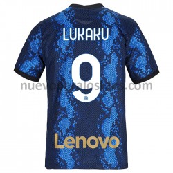 Camiseta de Fútbol Inter Milan Romelu Lukaku 9 Casa 2021-2022 Manga Corta
