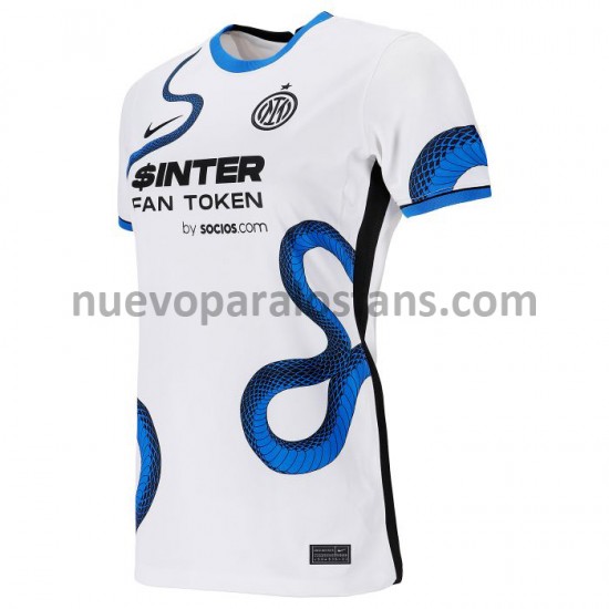 Camiseta de Fútbol Inter Milan Mujer Exterior 2021-2022 Manga Corta