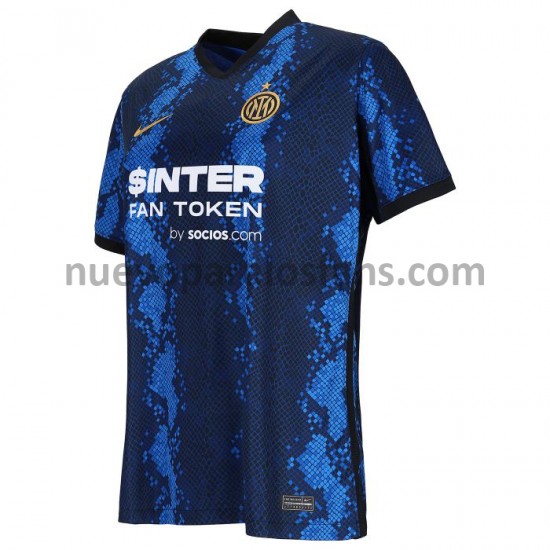 Camiseta de Fútbol Inter Milan Mujer Casa 2021-2022 Manga Corta