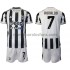 Camiseta de Fútbol Juventus Cristiano Ronaldo 7 Niño Casa 2021-2022 Manga Corta