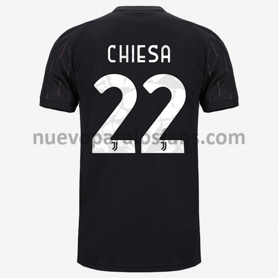 Camiseta de Fútbol Juventus Federico Chiesa 22 Exterior 2021-2022 Manga Corta