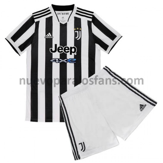 Camiseta de Fútbol Juventus Niño Casa 2021-2022 Manga Corta