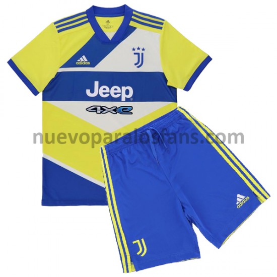 Camiseta de Fútbol Juventus Niño Tercera 2021-2022 Manga Corta