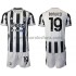 Camiseta de Fútbol Juventus Leonardo Bonucci 19 Niño Casa 2021-2022 Manga Corta
