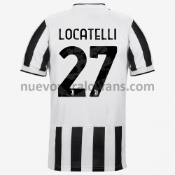 Camiseta de Fútbol Juventus Manuel Locatelli 27 Casa 2021-2022 Manga Corta