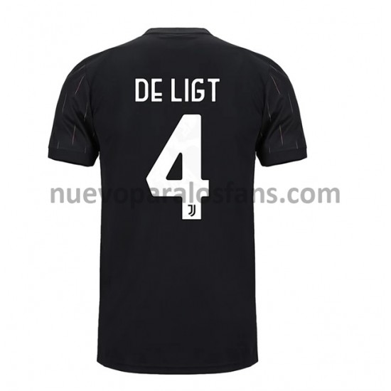 Camiseta de Fútbol Juventus Matthijs de Ligt 4 Exterior 2021-2022 Manga Corta