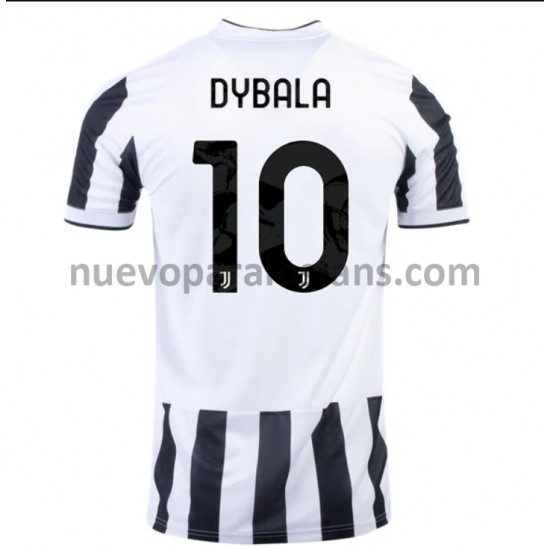 Camiseta de Fútbol Juventus Paulo Dybala 10 Casa 2021-2022 Manga Corta