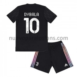 Camiseta de Fútbol Juventus Paulo Dybala 10 Niño Exterior 2021-2022 Manga Corta