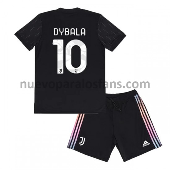 Camiseta de Fútbol Juventus Paulo Dybala 10 Niño Exterior 2021-2022 Manga Corta