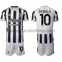 Camiseta de Fútbol Juventus Paulo Dybala 10 Niño Casa 2021-2022 Manga Corta