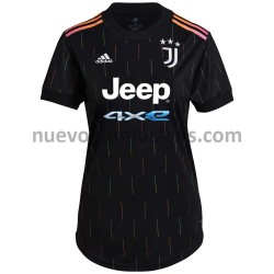 Camiseta de Fútbol Juventus Mujer Exterior 2021-2022 Manga Corta