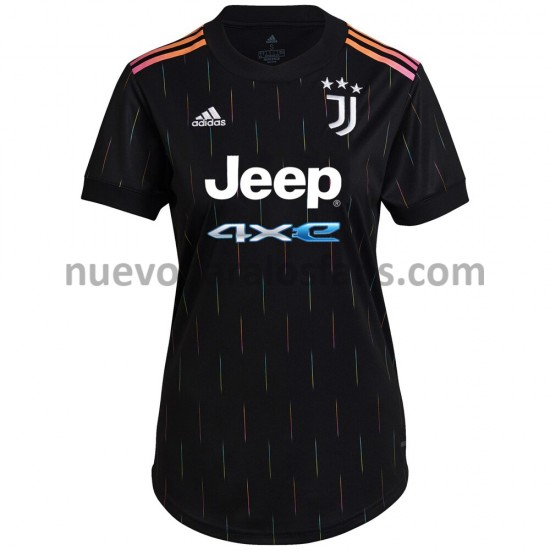 Camiseta de Fútbol Juventus Mujer Exterior 2021-2022 Manga Corta