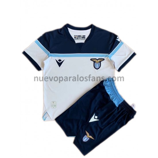Camiseta de Fútbol SS Lazio Niño Exterior 2021-2022 Manga Corta
