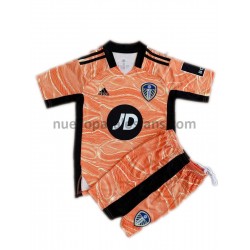 Camiseta de Fútbol Leeds United Portero Niño Exterior 2021-2022 Manga Corta