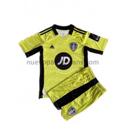 Camiseta de Fútbol Leeds United Portero Niño Tercera 2021-2022 Manga Corta