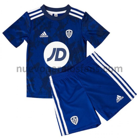 Camiseta de Fútbol Leeds United Niño Exterior 2021-2022 Manga Corta