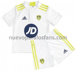 Camiseta de Fútbol Leeds United Niño Casa 2021-2022 Manga Corta