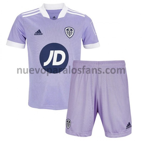 Camiseta de Fútbol Leeds United Niño Tercera 2021-2022 Manga Corta