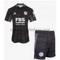 Camiseta de Fútbol Leicester City Portero Niño Casa 2021-2022 Manga Corta