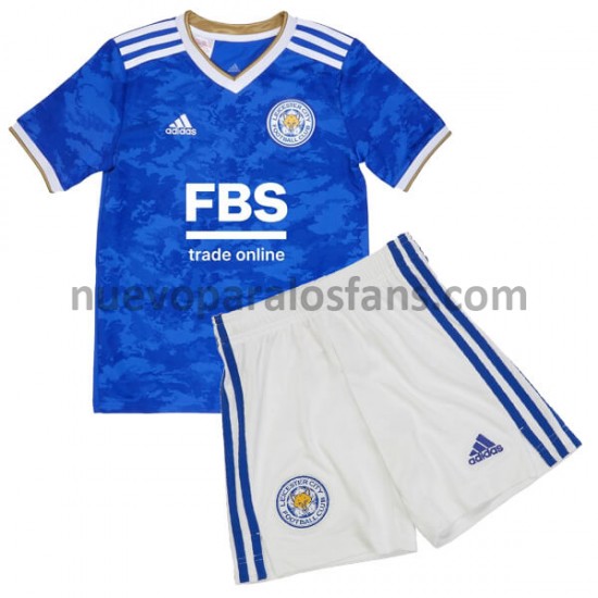 Camiseta de Fútbol Leicester City Niño Casa 2021-2022 Manga Corta