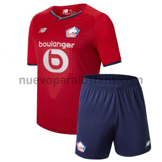 Camiseta de Fútbol LOSC Lille Niño Casa 2021-2022 Manga Corta
