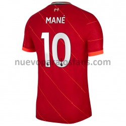 Camiseta de Fútbol Liverpool Sadio Mane 10 Casa 2021-2022 Manga Corta