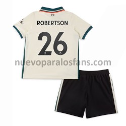 Camiseta de Fútbol Liverpool Andrew Robertson 26 Niño Exterior 2021-2022 Manga Corta