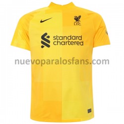 Camiseta de Fútbol Liverpool Portero Exterior 2021-2022 Manga Corta