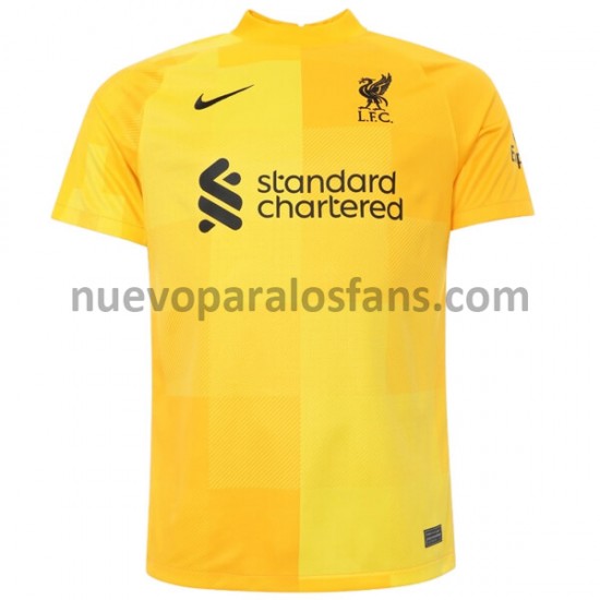 Camiseta de Fútbol Liverpool Portero Exterior 2021-2022 Manga Corta