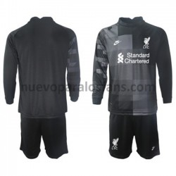 Camiseta de Fútbol Liverpool Portero Niño Tercera 2021-2022 Manga Larga