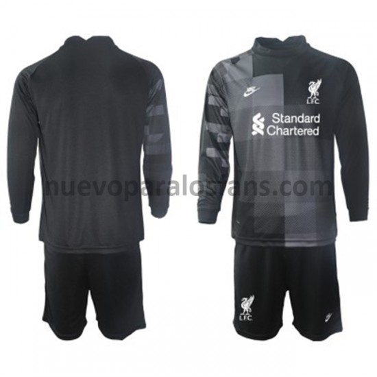 Camiseta de Fútbol Liverpool Portero Niño Tercera 2021-2022 Manga Larga