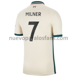 Camiseta de Fútbol Liverpool James Milner 7 Exterior 2021-2022 Manga Corta