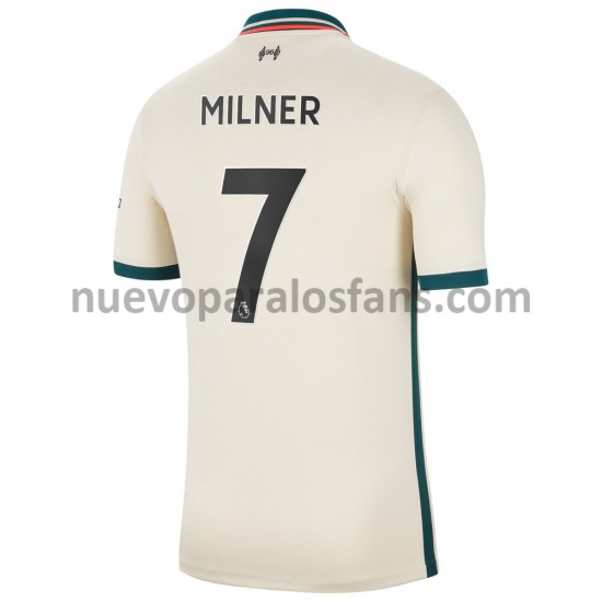 Camiseta de Fútbol Liverpool James Milner 7 Exterior 2021-2022 Manga Corta