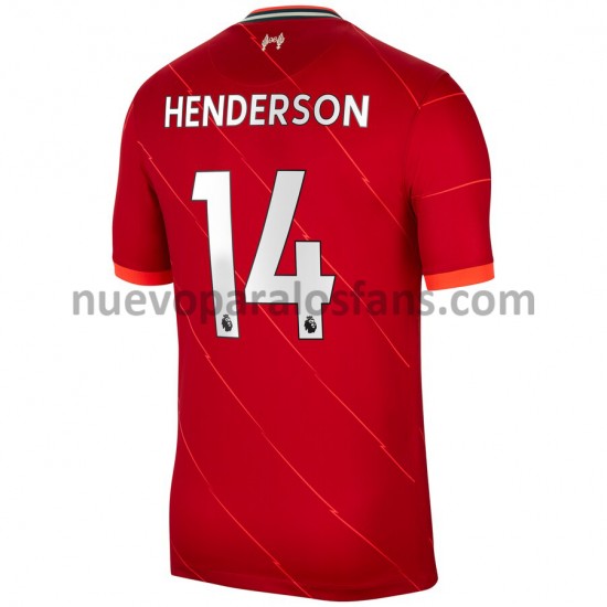 Camiseta de Fútbol Liverpool Jordan Henderson 14 Casa 2021-2022 Manga Corta