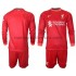 Camiseta de Fútbol Liverpool Niño Casa 2021-2022 Manga Larga