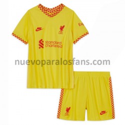 Camiseta de Fútbol Liverpool Niño Tercera 2021-2022 Manga Corta