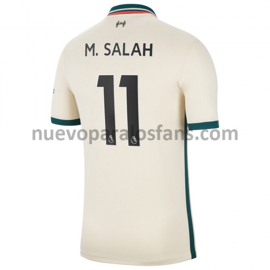 Camiseta de Fútbol Liverpool M.Salah 11 Exterior 2021-2022 Manga Corta