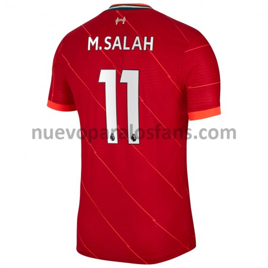 Camiseta de Fútbol Liverpool M.Salah 11 Casa 2021-2022 Manga Corta