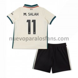 Camiseta de Fútbol Liverpool M.Salah 11 Niño Exterior 2021-2022 Manga Corta