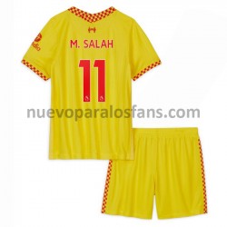 Camiseta de Fútbol Liverpool M.Salah 11 Niño Tercera 2021-2022 Manga Corta