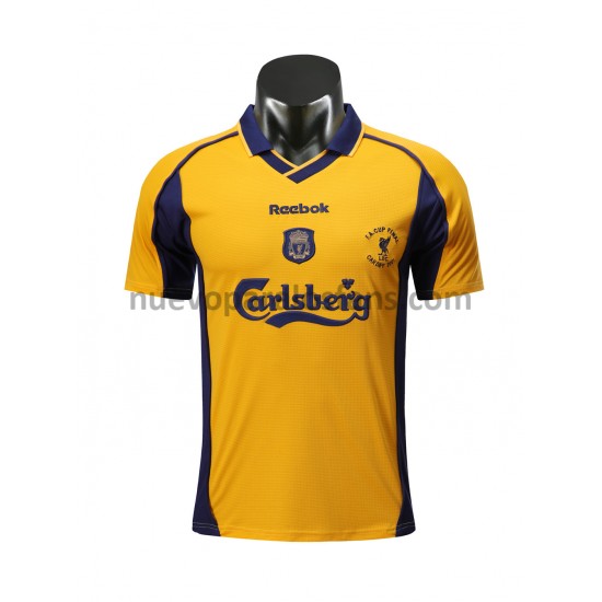 Camiseta de Fútbol Liverpool Retro Exterior 2000-2001 Manga Corta