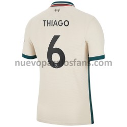 Camiseta de Fútbol Liverpool Thiago Alcantara 6 Exterior 2021-2022 Manga Corta
